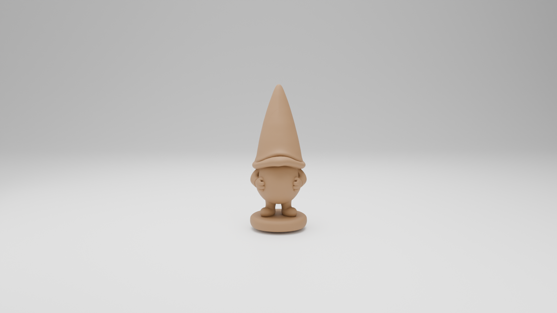 A set of hand-painted wood-textured gnome figurines, ready for a team painting session